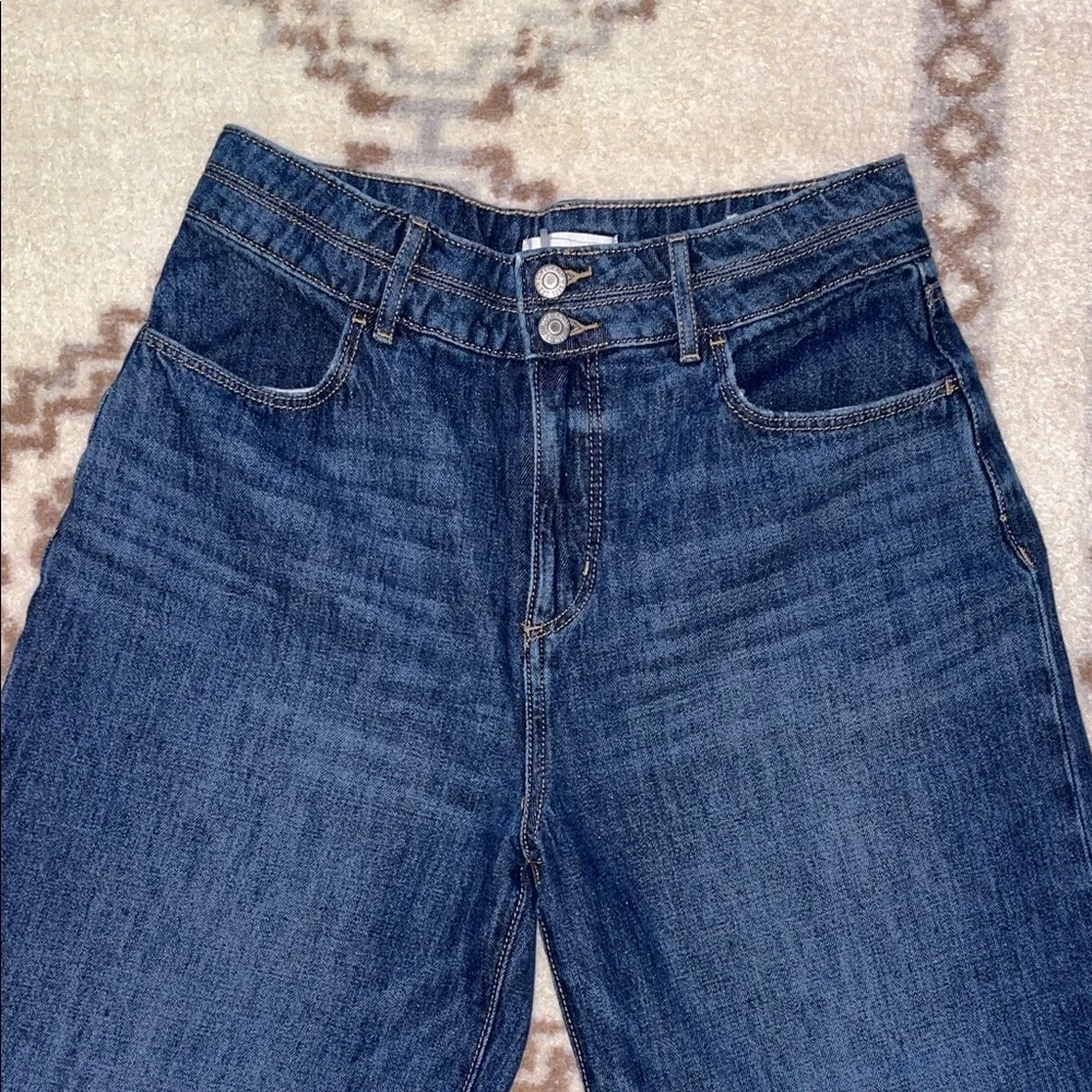 LOFT Dark Blue wide leg Jeans - Picture 5 of 5